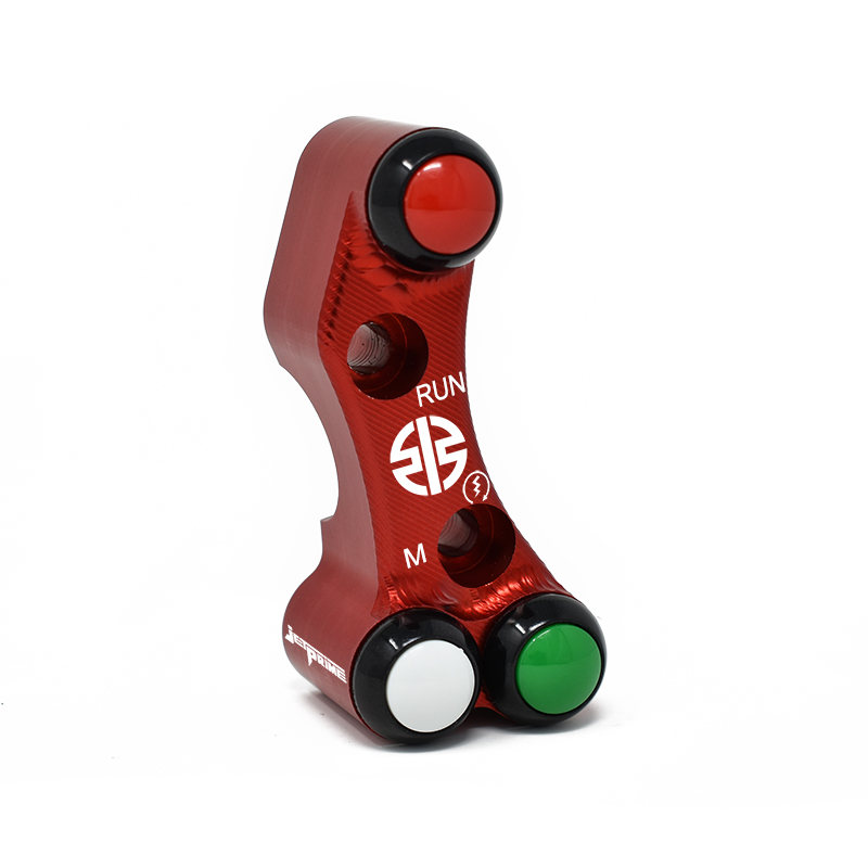 Pulsantiera Jetprime destra stradale Rossa per pompa Brembo per KAWASAKI NINJA H2 /R 2021-2024