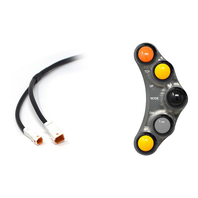 Pulsantiera Jetprime sinistra racing Titanio per DUCATI PANIGALE 1199 /R/S 2012-2014