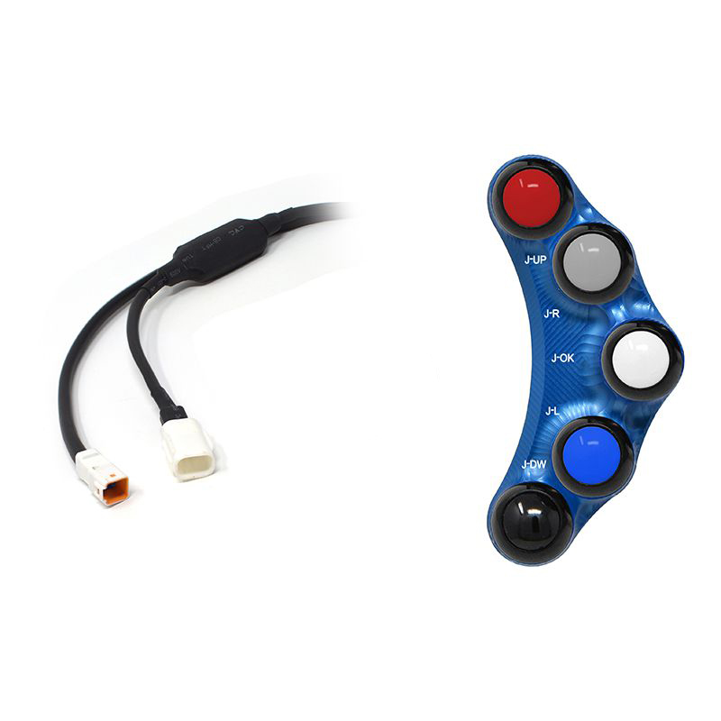 Pulsantiera Jetprime sinistra racing Blu per APRILIA RSV4 1100 /FACTORY 2019-2020