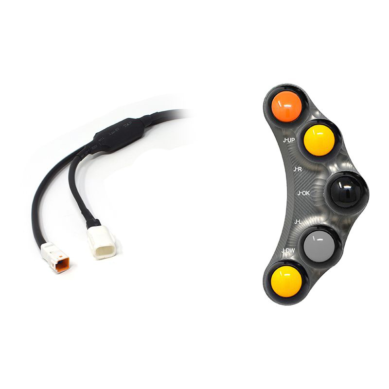 Pulsantiera Jetprime sinistra racing Titanio per APRILIA RSV4 1100 /FACTORY 2019-2020