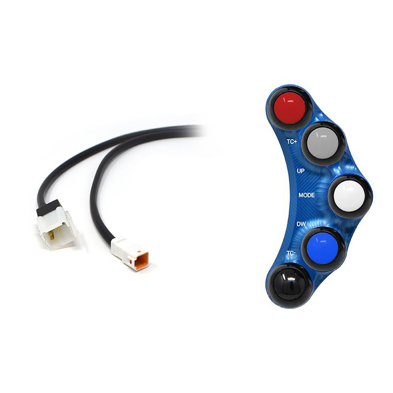 Pulsantiera Jetprime sinistra racing Blu per APRILIA RSV4 R/FACTORY 2011-2014