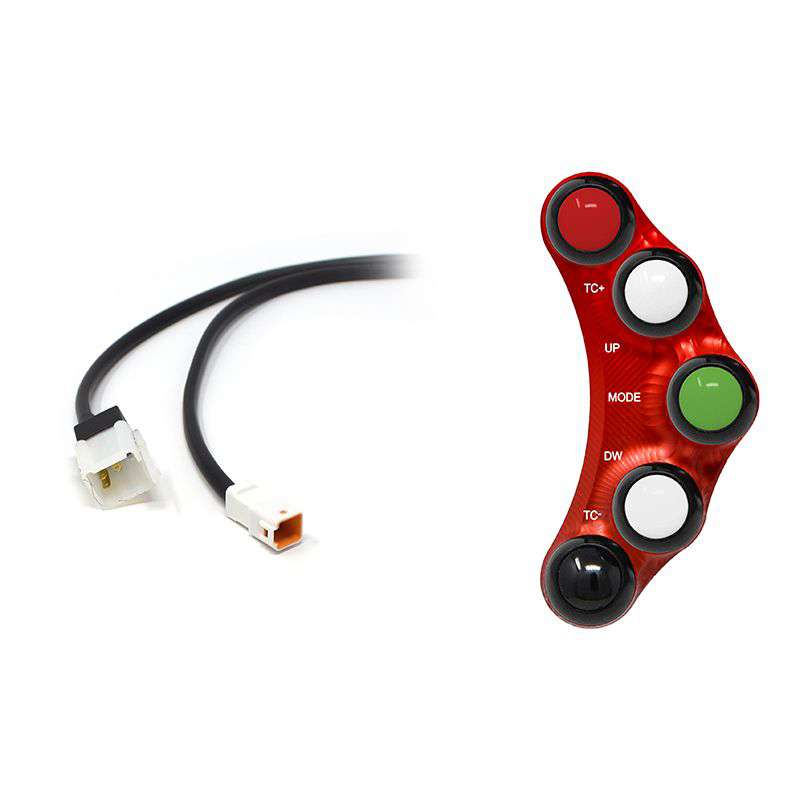 Pulsantiera Jetprime sinistra racing Rossa per APRILIA RSV4 R/FACTORY 2009-2010