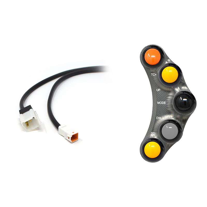 Pulsantiera Jetprime sinistra racing Titanio per APRILIA RSV4 R/FACTORY 2009-2010
