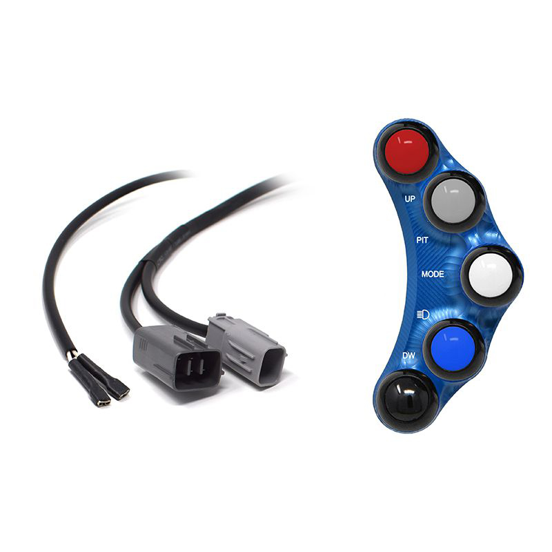 Pulsantiera Jetprime sinistra racing Blu per SUZUKI GSX-R 1000 2017-2021 