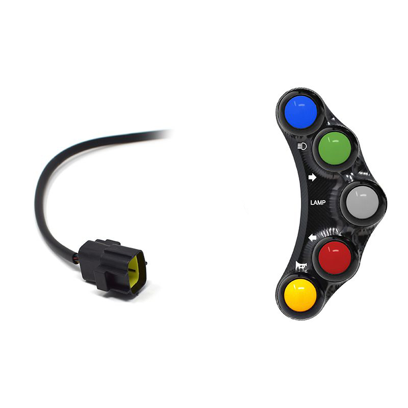 Pulsantiera Jetprime sinistra stradale Nera per DUCATI 1098 R 2007-2011