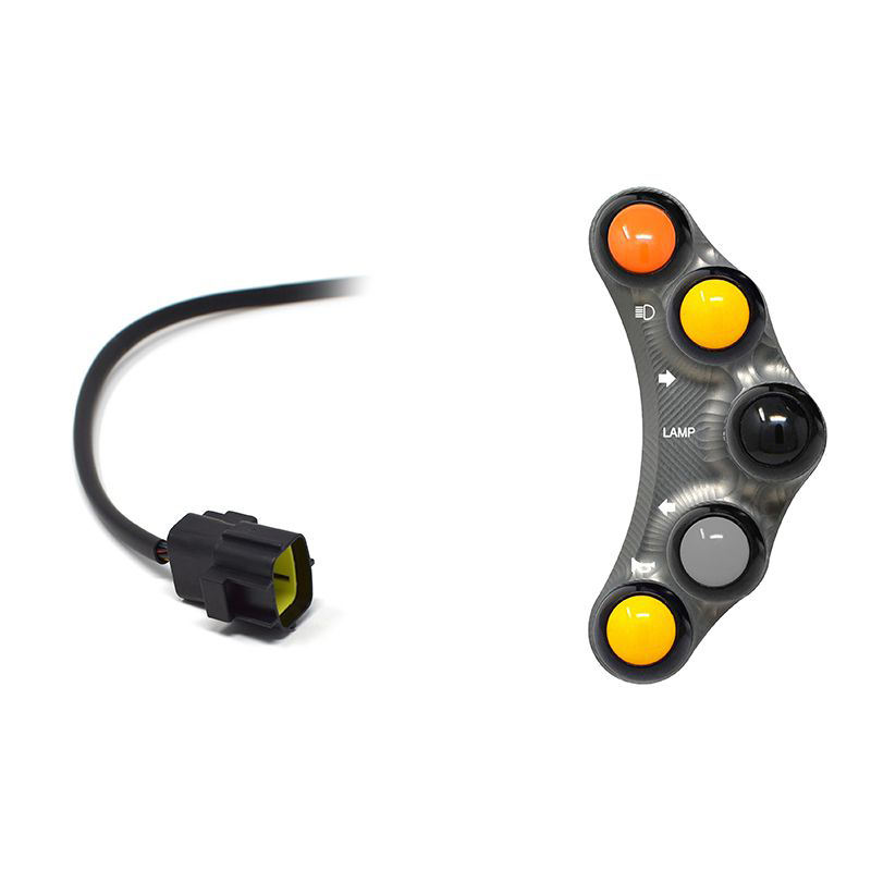 Pulsantiera Jetprime sinistra stradale Titanio per DUCATI 1098 R 2007-2011