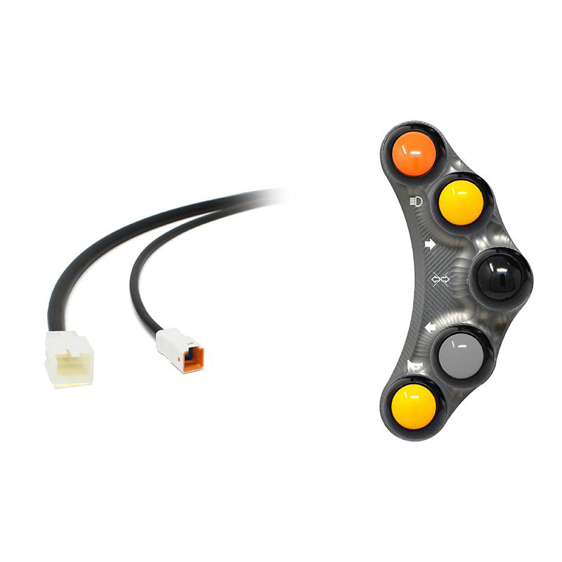Pulsantiera Jetprime sinistra stradale Titanio per MV AGUSTA BRUTALE 800 RR 2021-2024