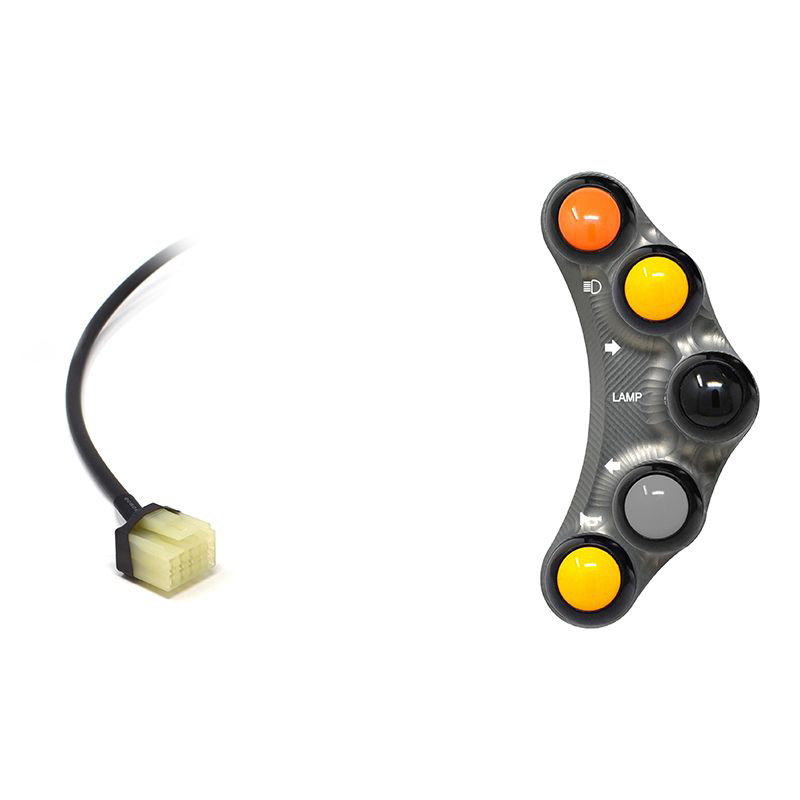 Pulsantiera Jetprime sinistra stradale Titanio per YAMAHA T-MAX 500 2008-2011