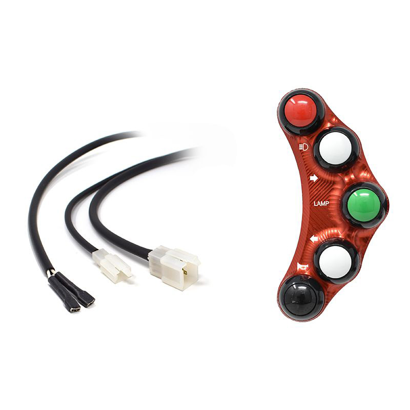 Pulsantiera Jetprime sinistra stradale Rossa per KAWASAKI NINJA 400 2023-2024