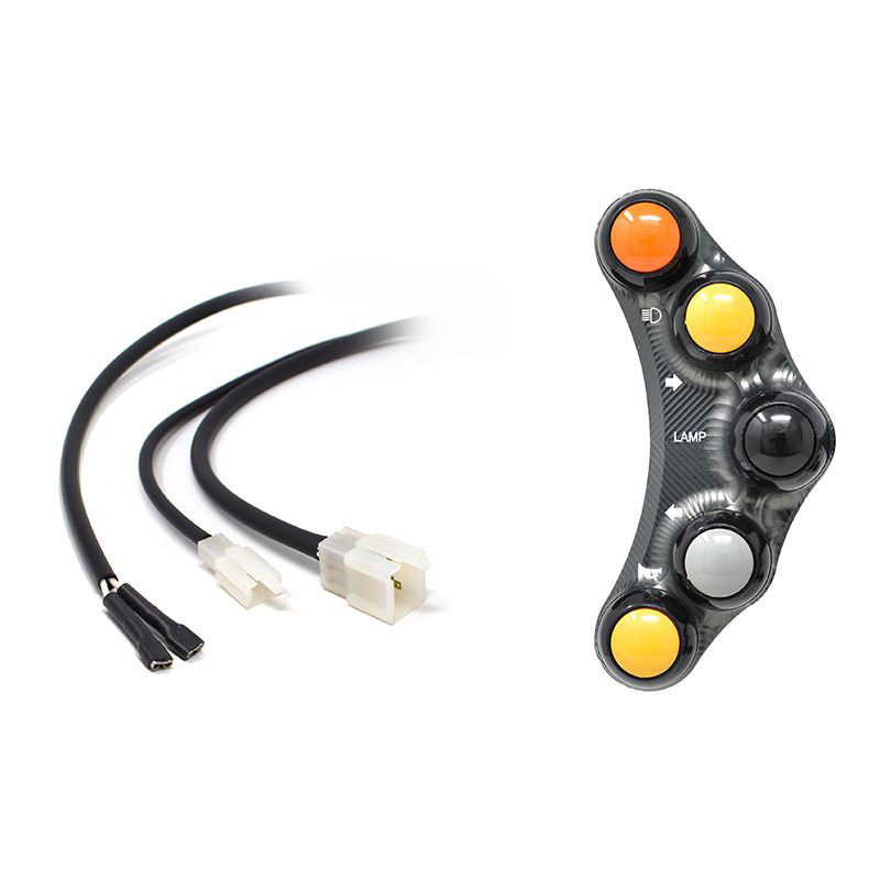 Pulsantiera Jetprime sinistra stradale Titanio per KAWASAKI NINJA 400 2023-2024