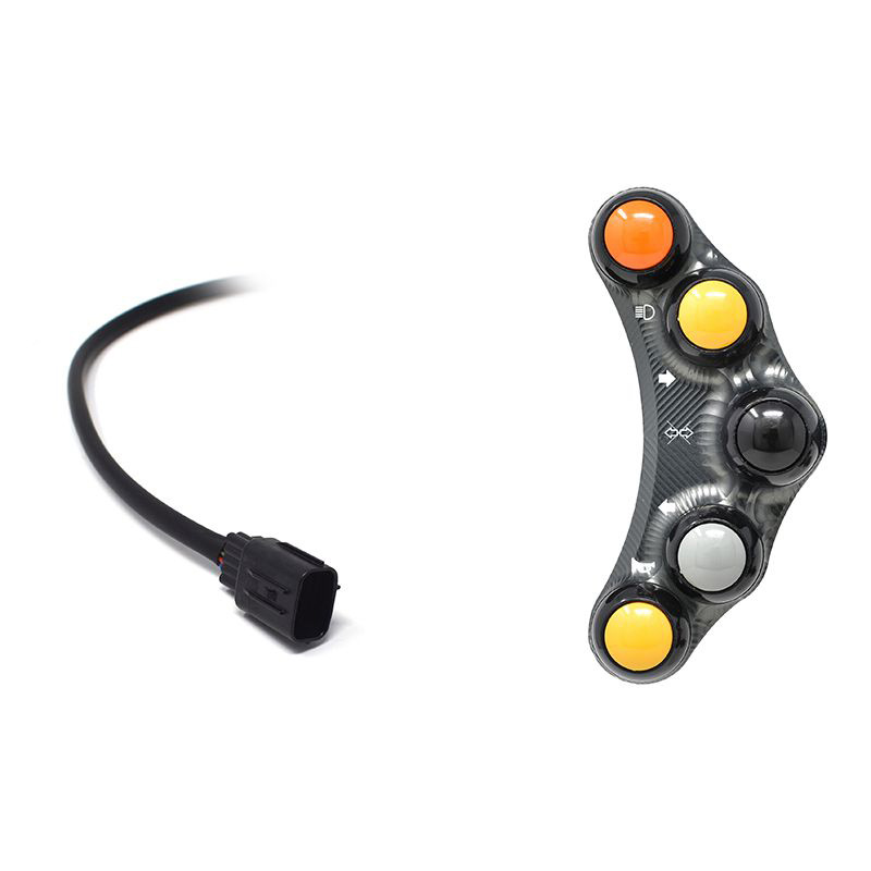 Pulsantiera Jetprime sinistra stradale Titanio per KAWASAKI NINJA H2R 2021-2024