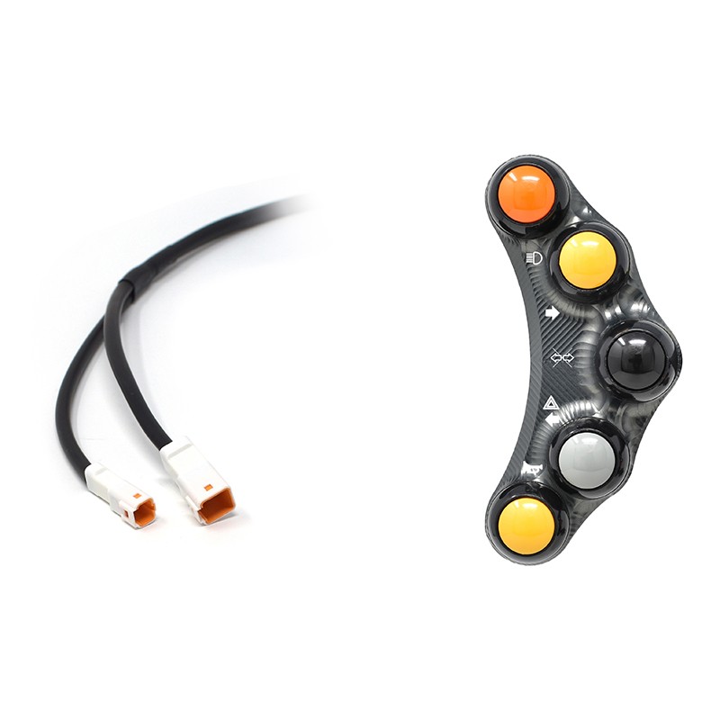 Pulsantiera Jetprime sinistra stradale Titanio per DUCATI SCRAMBLER 800 2023-2025