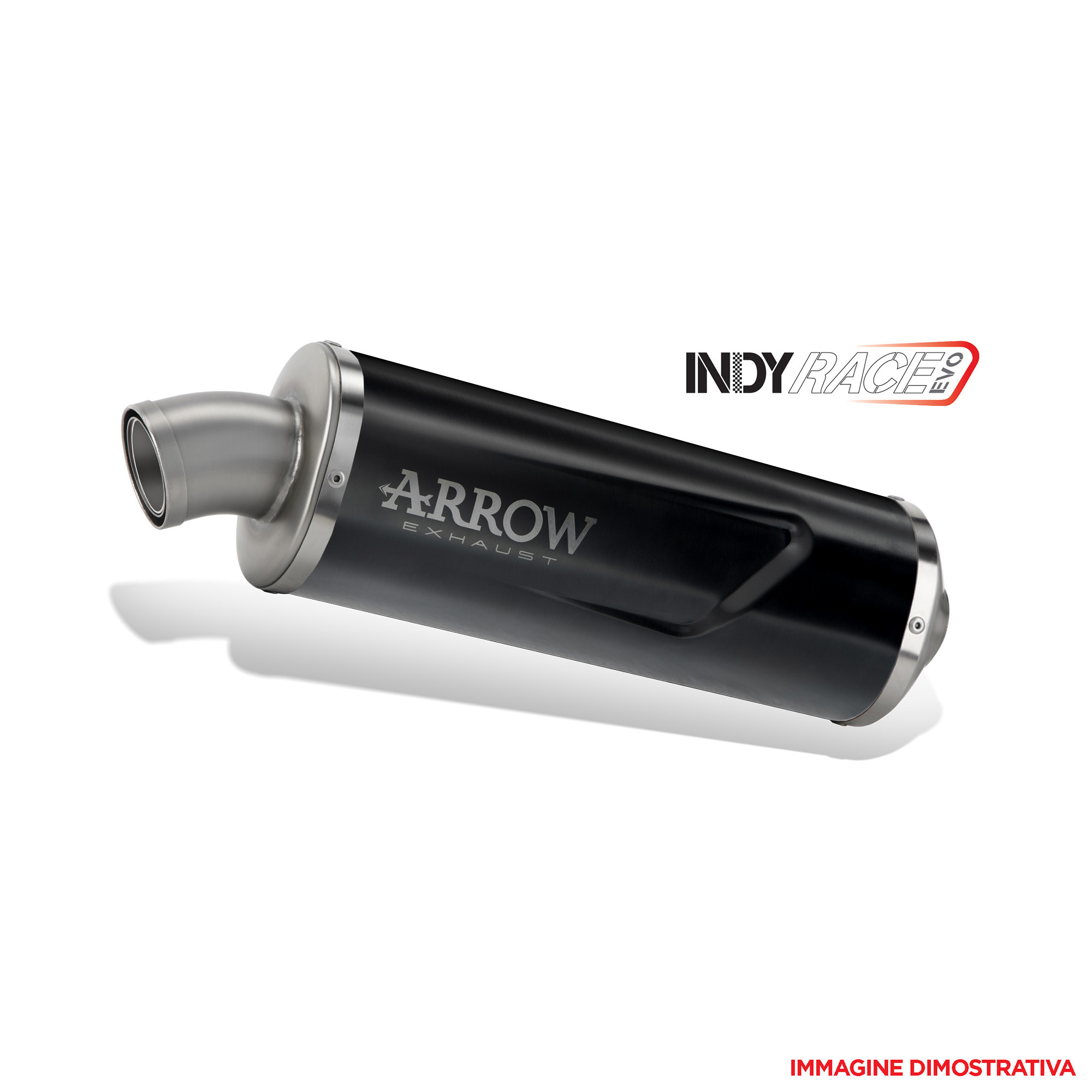 Terminale omologato Arrow Indy-Race Evo Titanio Dark fondello acciaio per APRILIA TUAREG 660 2022-2024