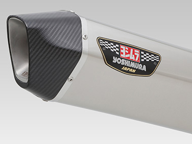 Scarico completo racing Yoshimura Hepta Force Street Sports Acciaio con fondello carbonio per YAMAHA T-MAX 530 2012-2019