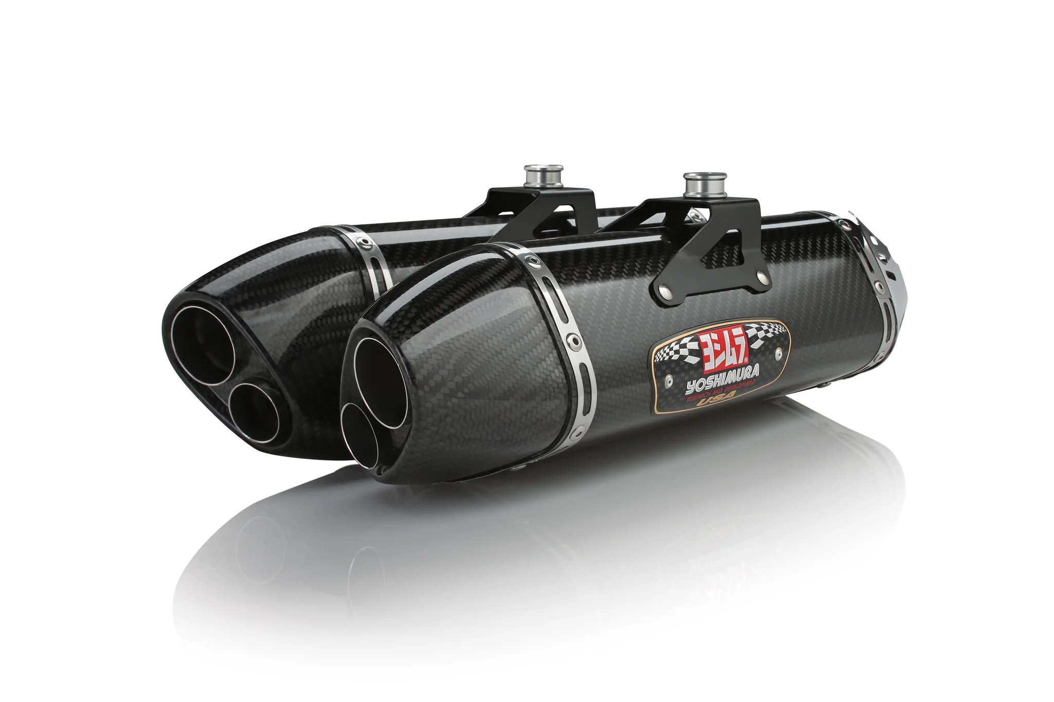 Coppia terminali racing Yoshimura TRC-D in Carbonio per YAMAHA YZF 1000 R1 2009-2014