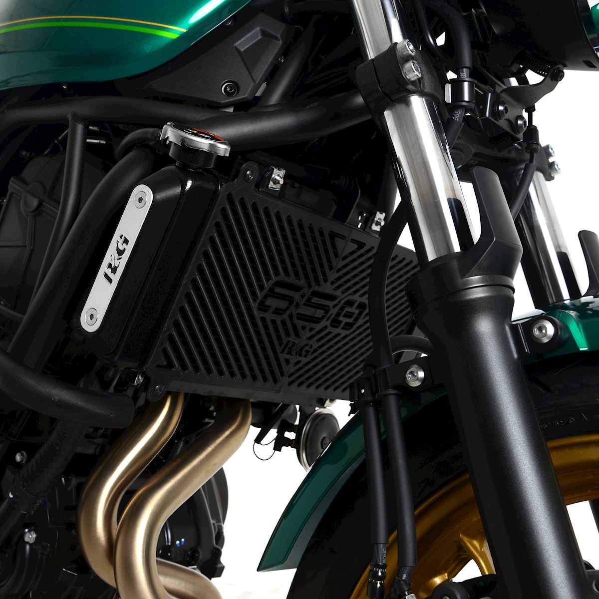 R&G Racing griglia protezione radiatore acqua con logo per KAWASAKI NINJA 650 2017-2024