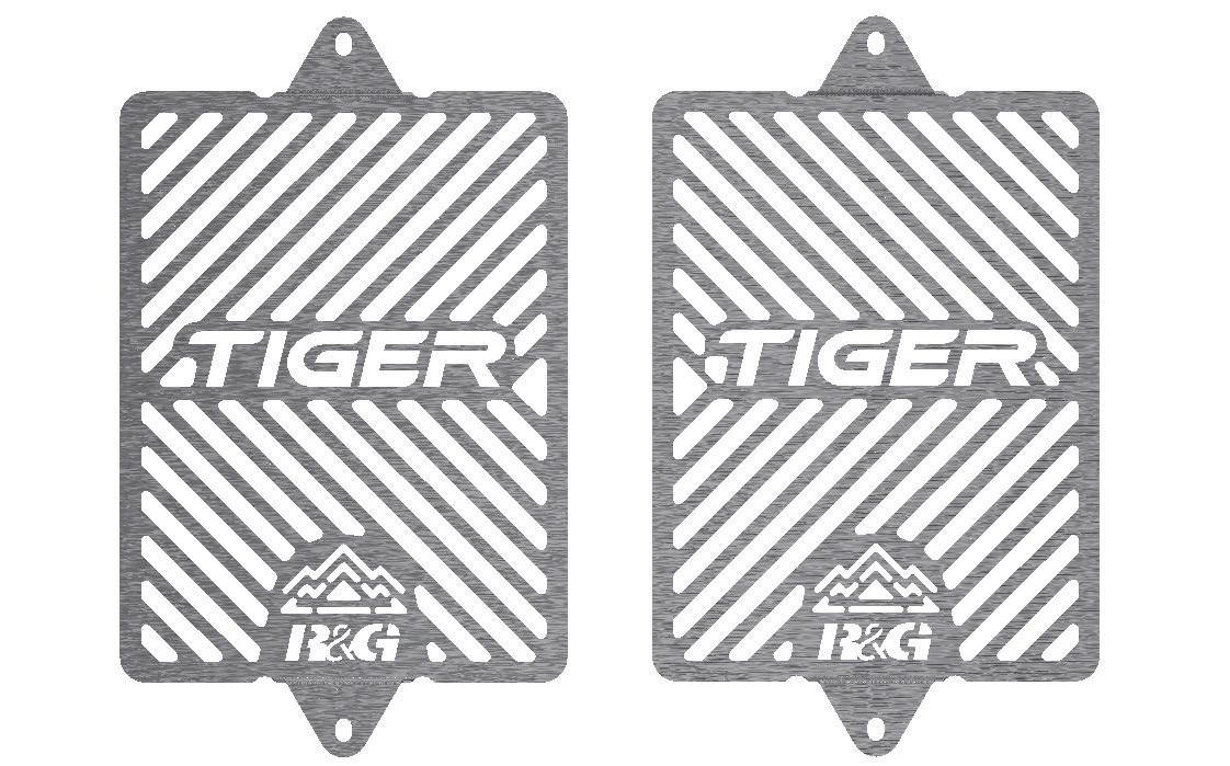 R&G Racing griglia protezione radiatore acqua con logo per TRIUMPH TIGER 850 SPORT 2021-2023
