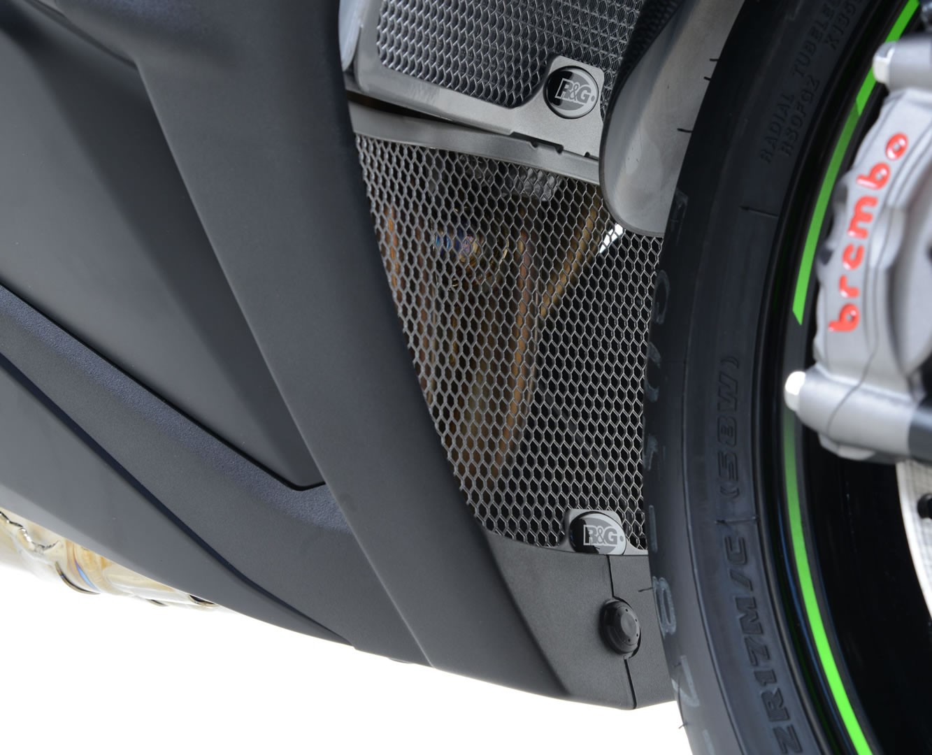 R&G Racing griglia protezione collettori in alluminio per KAWASAKI ZX 10 R/RR 2016-2020
