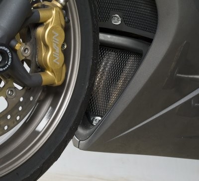 R&G Racing griglia protezione collettori in alluminio per TRIUMPH DAYTONA 675 /R 2006-2012