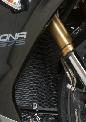 R&G Racing griglia protezione radiatore acqua in alluminio per TRIUMPH DAYTONA 675 /R 2013-2016