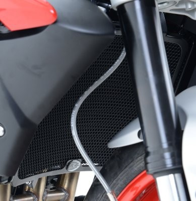 R&G Racing griglia protezione radiatore acqua in alluminio per TRIUMPH STREET TRIPLE 675 RX 2016-2017