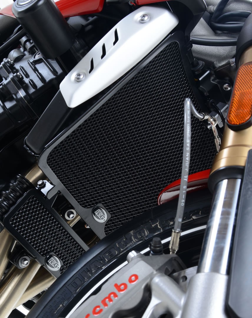 R&G Racing griglia protezione radiatore acqua in alluminio per TRIUMPH SPEED TRIPLE 1050 /R/S/RS 2016-2020