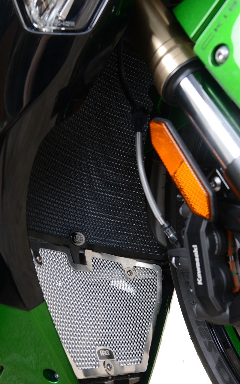R&G Racing griglia protezione radiatore acqua in alluminio per KAWASAKI NINJA H2 SX 2018-2023