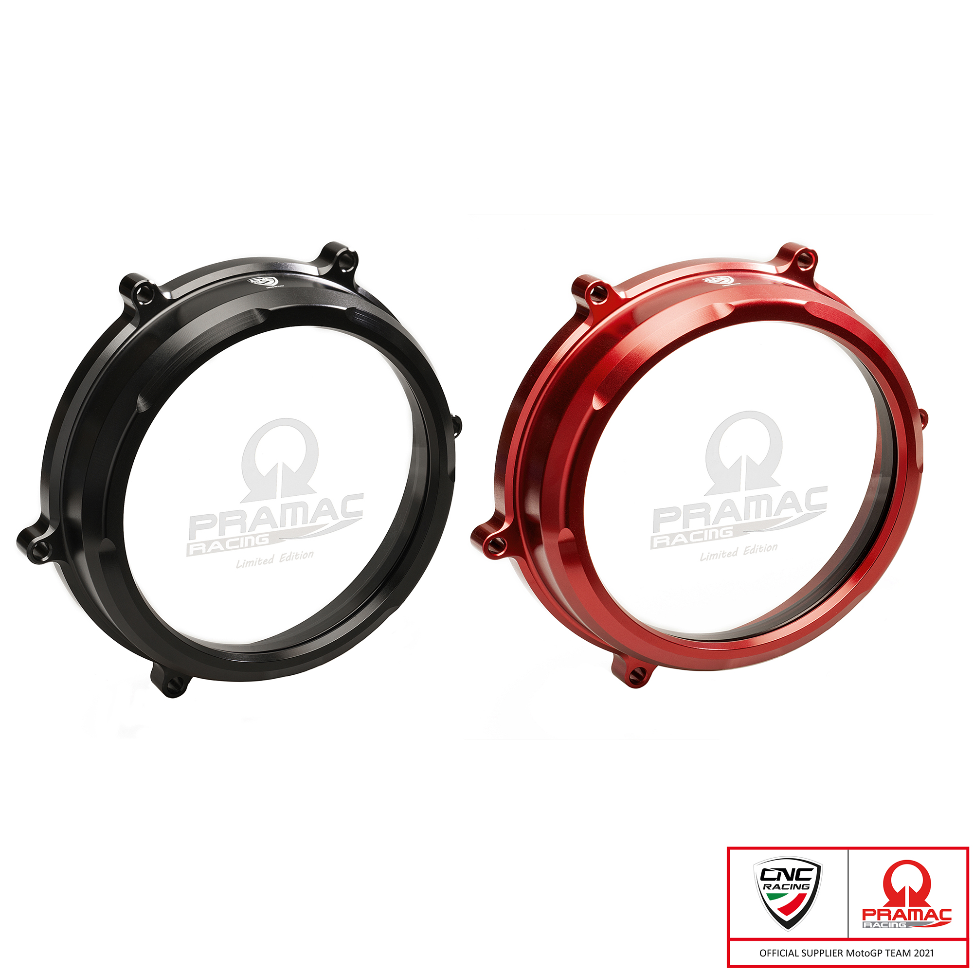 Carter trasparente CNC Racing Pramac Racing Limited Edition per frizioni ad olio per DUCATI PANIGALE 1199 /R/S 2012-2014