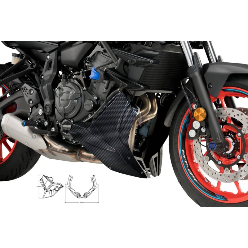Puntale Puig Carbon Look per YAMAHA MT-07 2021-2023