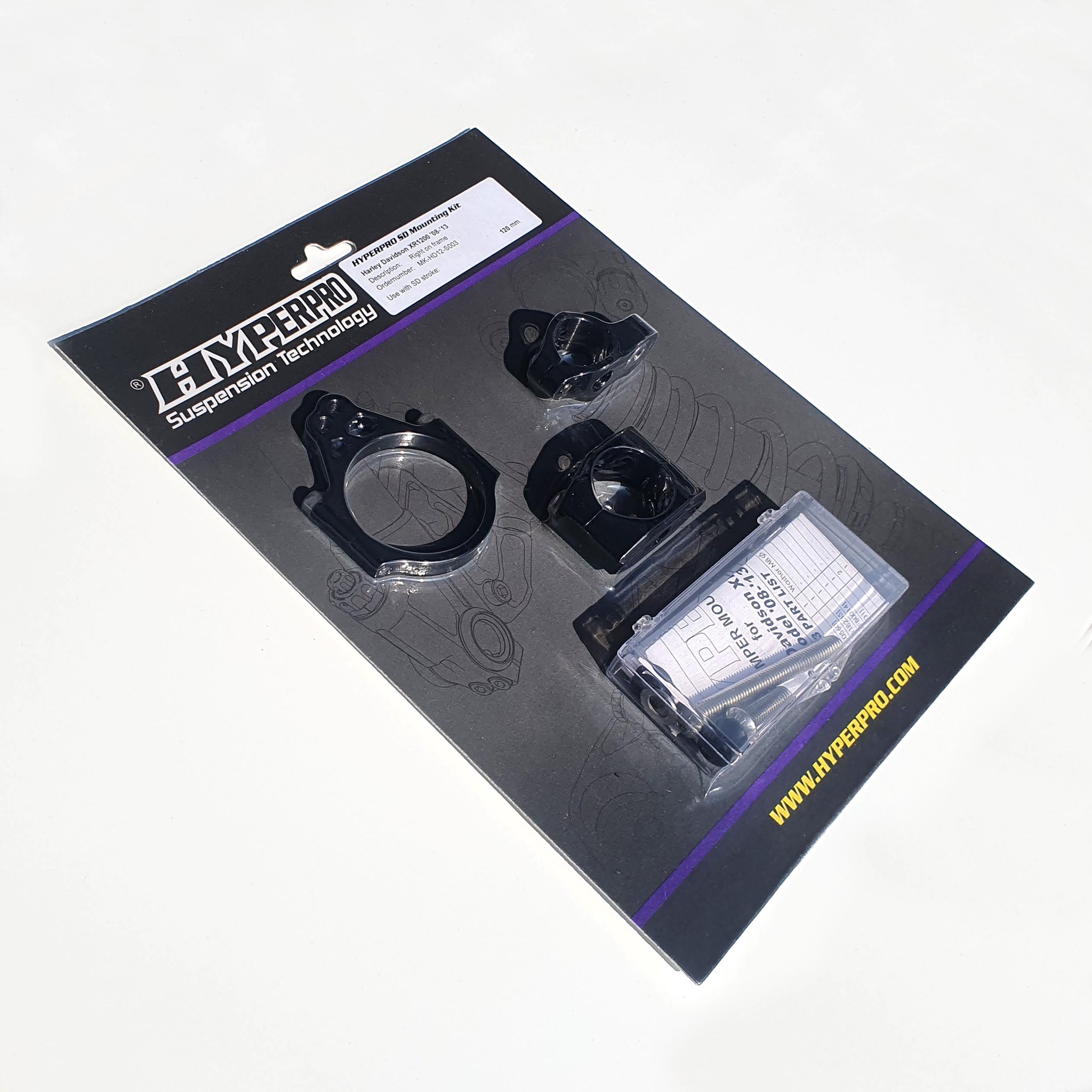Kit attacchi ammortizzatore di sterzo Hyperpro per HARLEY DAVIDSON SPORTSTER 1200 XR 2008-2013