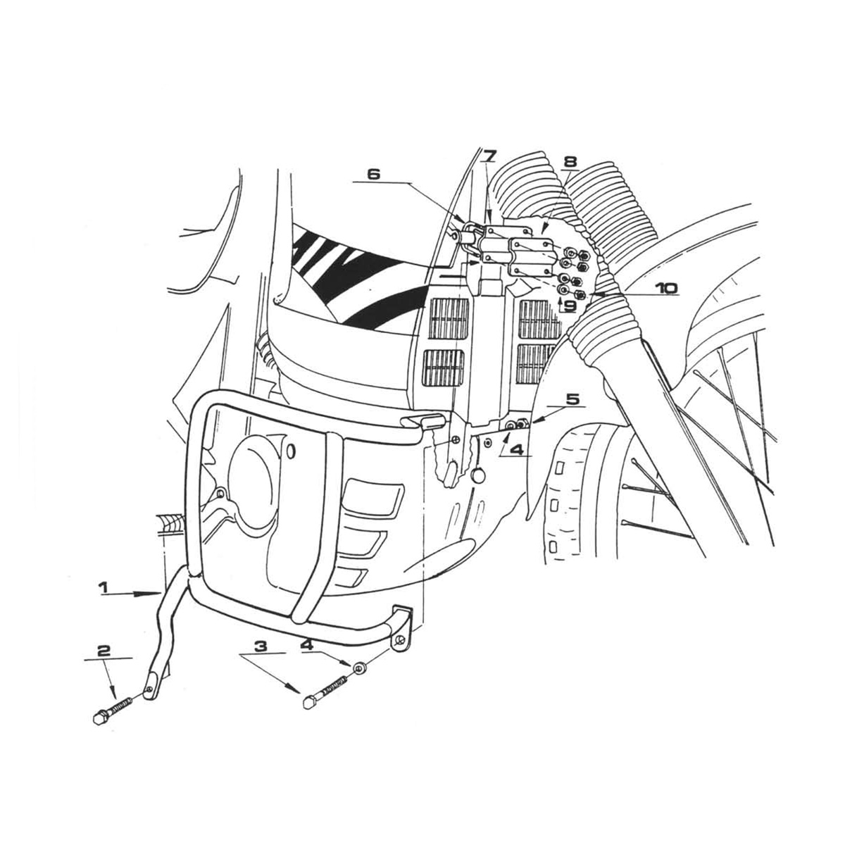 Barre protezione motore Kappa per HONDA XL 600 V TRANSALP 1989-1999