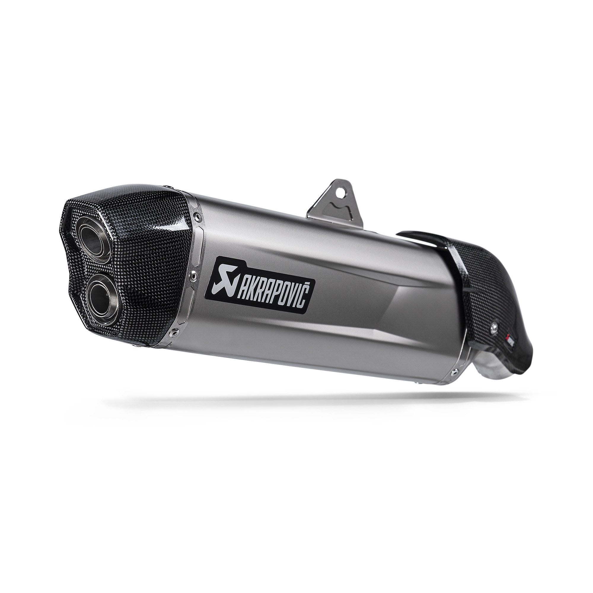 Silenziatore omologato Akrapovic Titanio con fondello in carbonio per APRILIA TUAREG 660 2022-2024