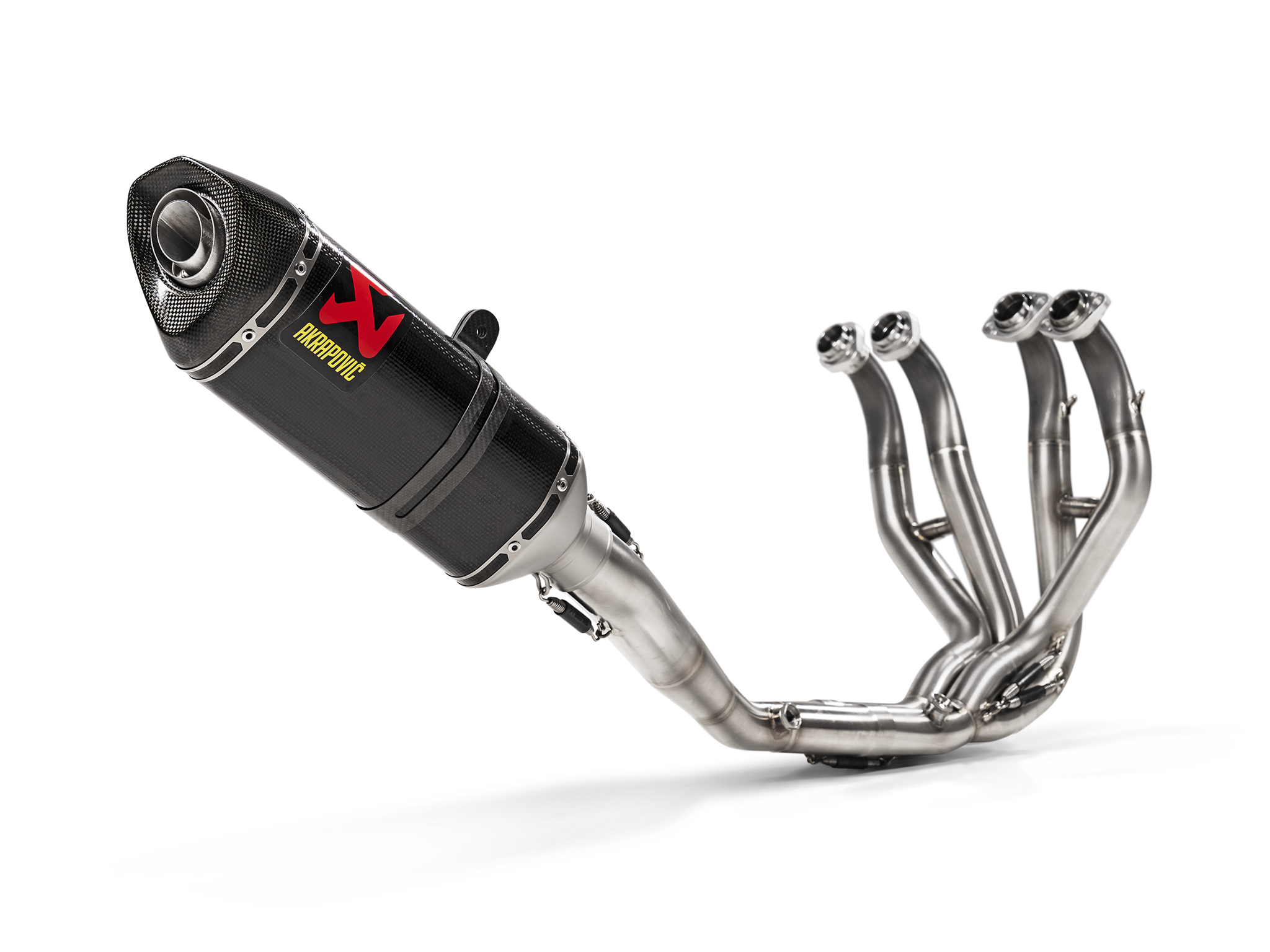 Scarico completo Akrapovic racing con silenziatore Carbonio con fondello in carbonio per KAWASAKI ZX 6 R 2023-2025