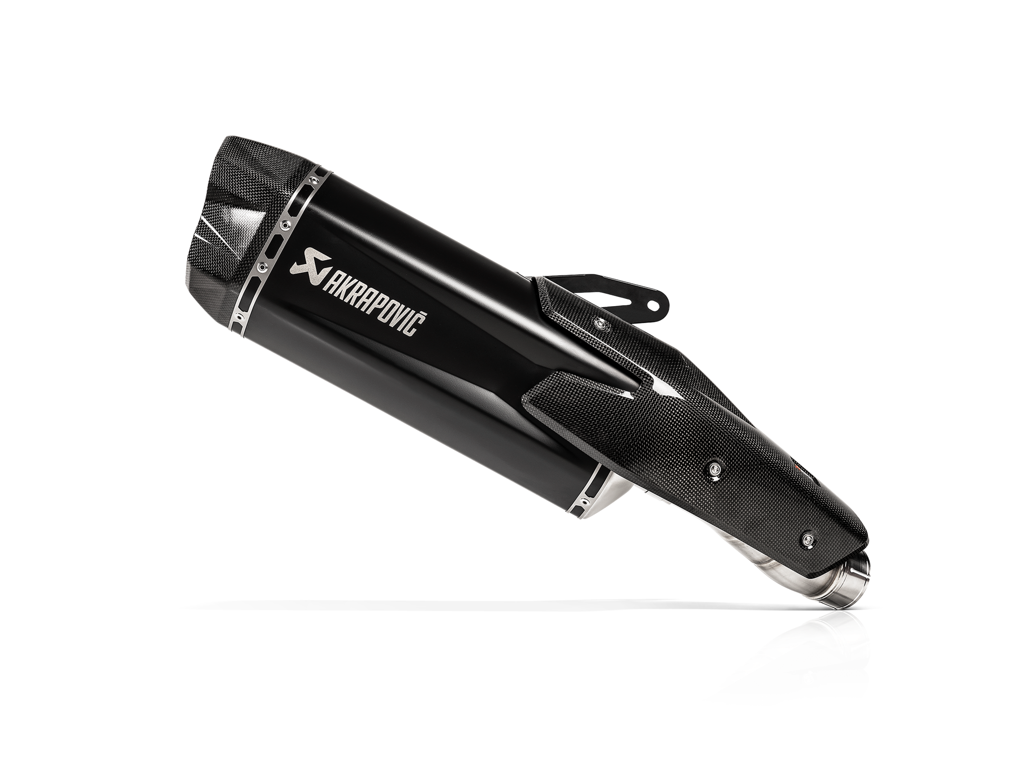 Silenziatore omologato Akrapovic Titanio nero con fondello in carbonio per KAWASAKI Z H2 2020-2025
