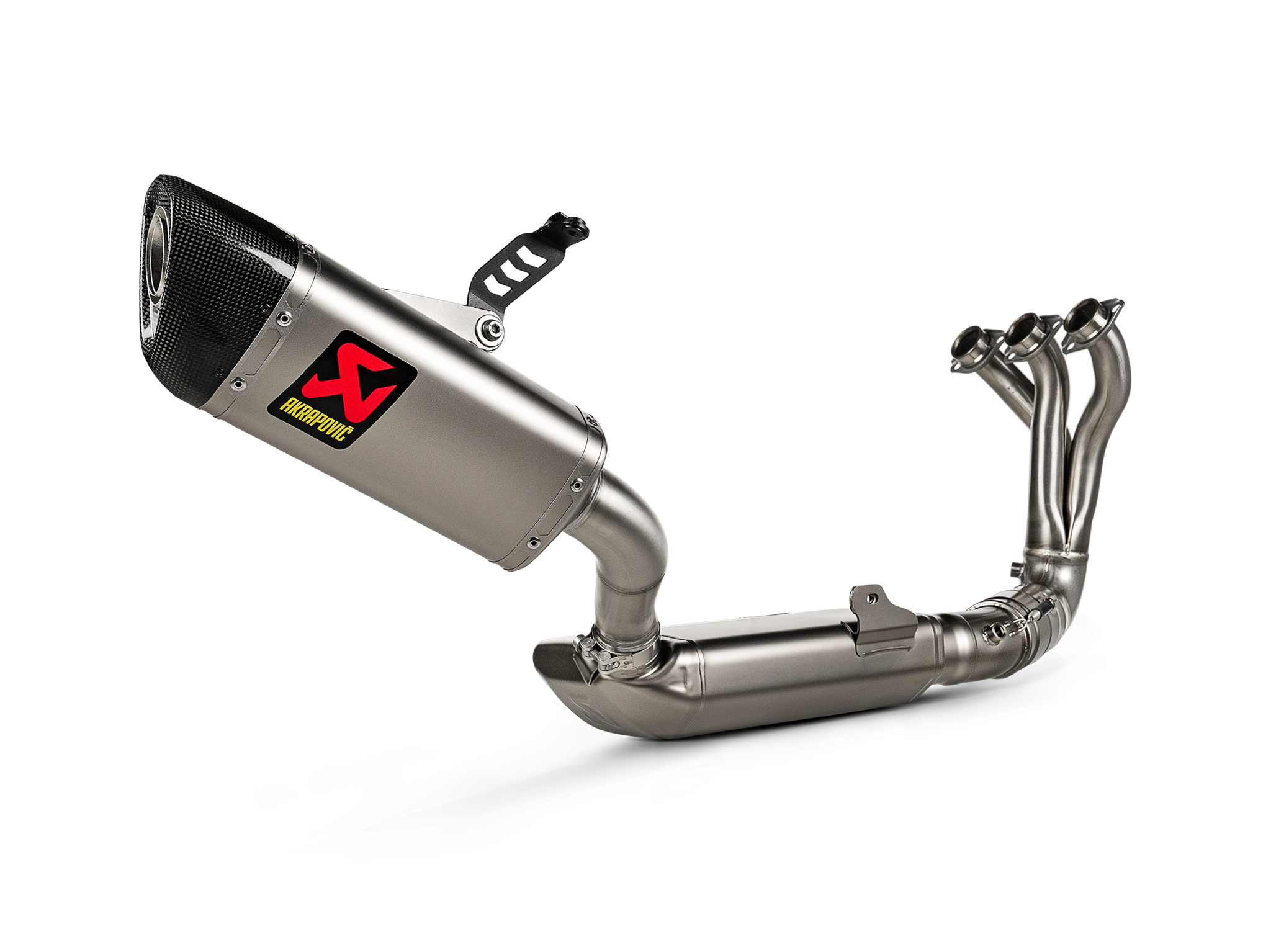 Scarico completo omologato Titanio con fondello in carbonio road program Akrapovic per YAMAHA MT-09 2024-2025