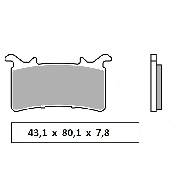 Pastiglie freno anteriori Brenta ceramiche per BMW M 1000 RR 2021-2024