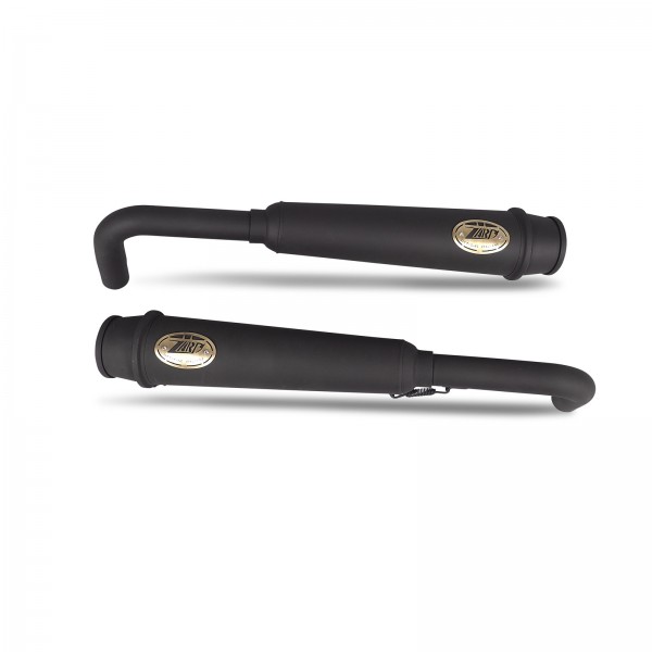 Silenziatori Zard in acciaio inox Nero euro4 omologato per TRIUMPH BOBBER 1200 2017-2020