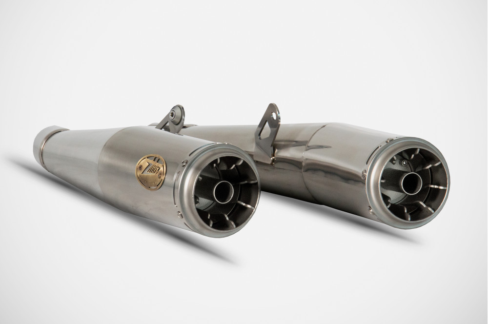 Slip-on Zard Lucido Acciaio Inox Euro5 omologato per MOTO GUZZI V7 850 2021-2023