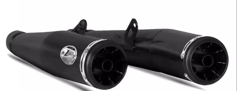 Slip-on Zard Nero Acciaio Inox Euro5 omologato per MOTO GUZZI V7 850 2021-2023