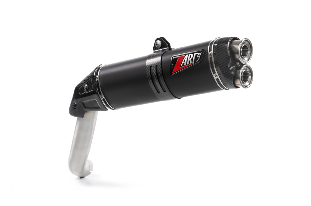 Slip-On Zard Titanio Racing Nero per MOTO GUZZI V85 TT 2019-2023