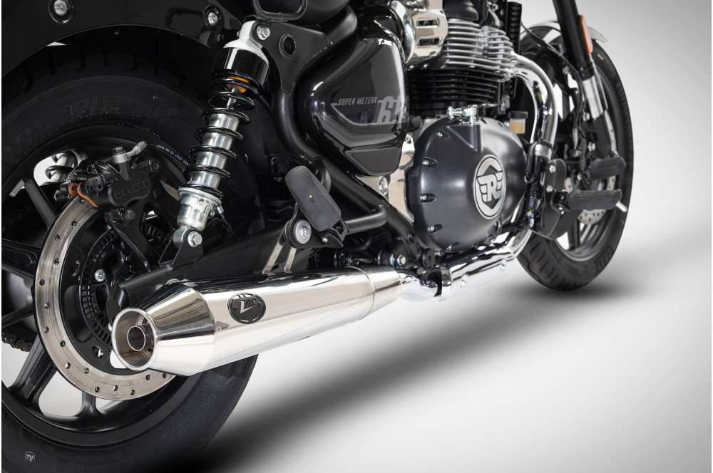 Slip-On Zard Acciaio Inox Lucidato Racing per ROYAL ENFIELD SUPER METEOR 650 2023