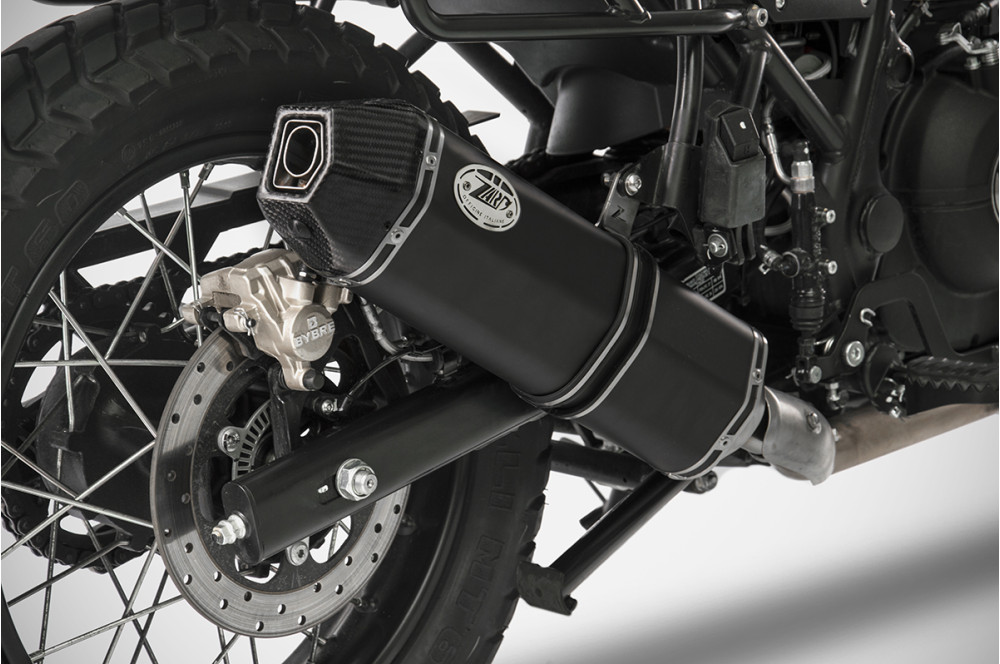 Slip-On Zard "PENTA LOW" Acciaio Inox Nero Euro5 Omologato per ROYAL ENFIELD HYMALAYAN 410 2021-2023