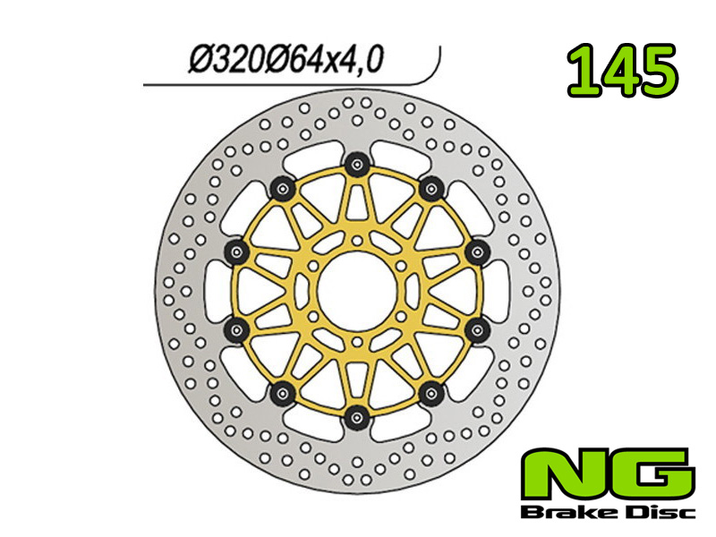 Disco freno anteriore flottante NG Brakes per BENELLI TRE K 1130 2006-2008