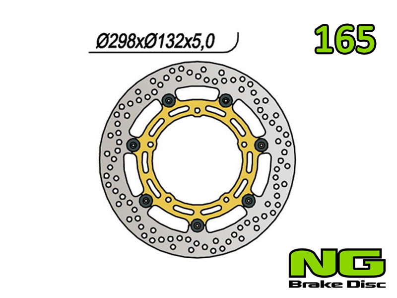 Disco freno anteriore flottante NG Brakes per YAMAHA YZF 600 R6 2003-2004