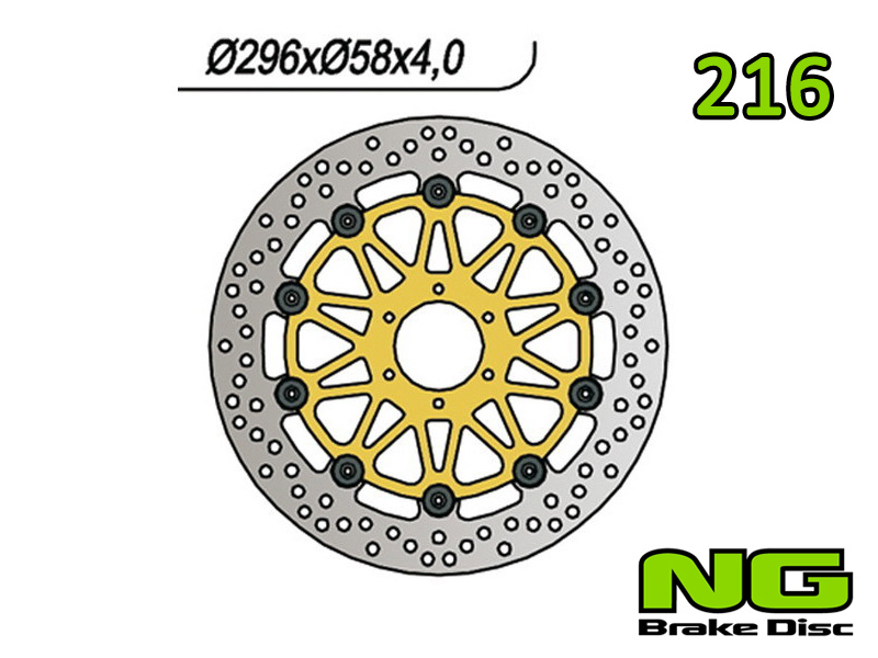 Disco freno anteriore flottante NG Brakes per HONDA CBR 600 F3 1995-1998
