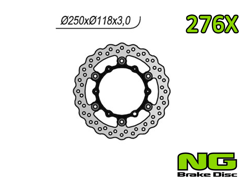 Disco freno anteriore flottante wave NG Brakes per SUZUKI DR-Z 400 /E /S 2000-2012