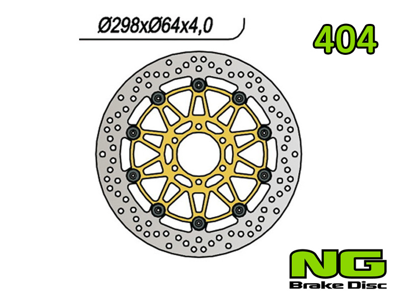Disco freno anteriore flottante NG Brakes per APRILIA RST 1000 FUTURA 2001-2004