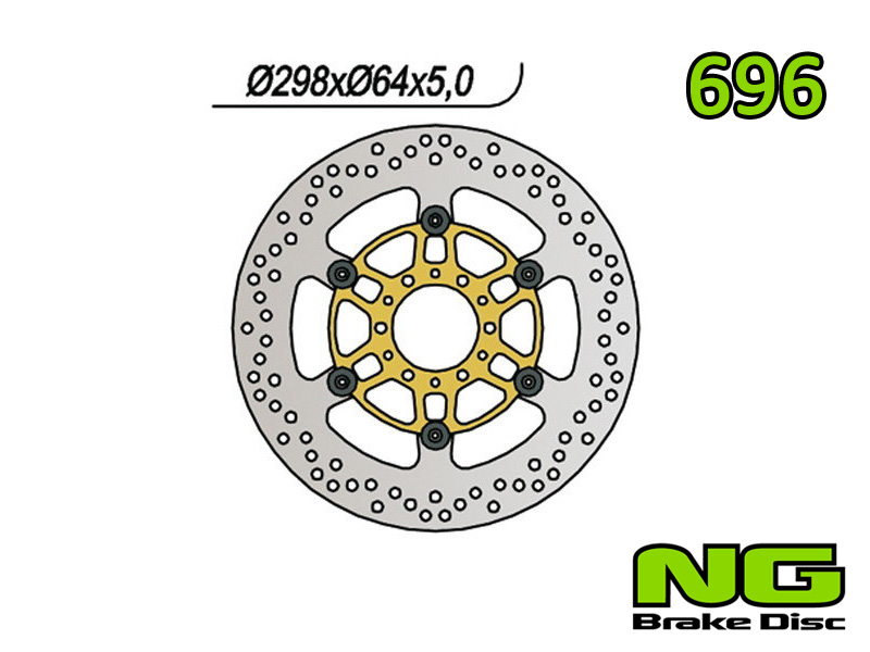 Disco freno anteriore flottante NG Brakes per YAMAHA XV 535 VIRAGO 1988-1994