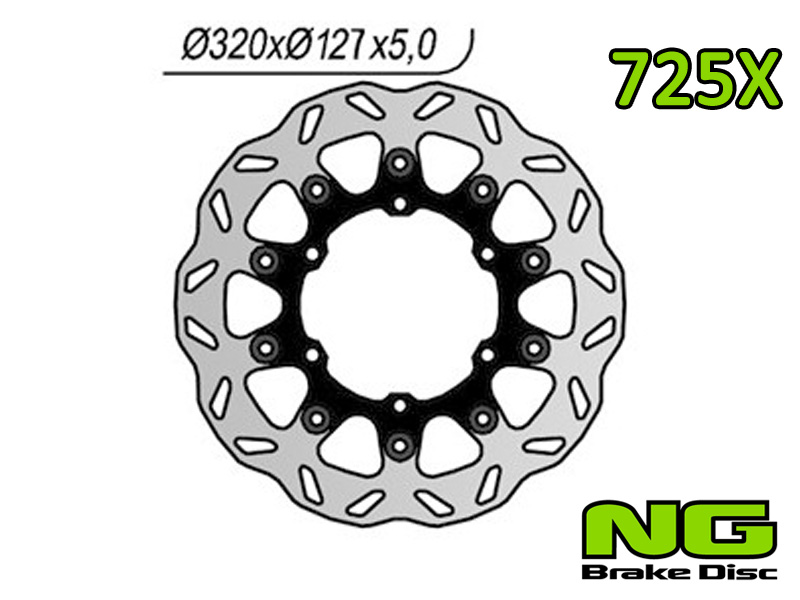 Disco freno anteriore flottante wave NG Brakes per HUSABERG 125 TE 2011-2014