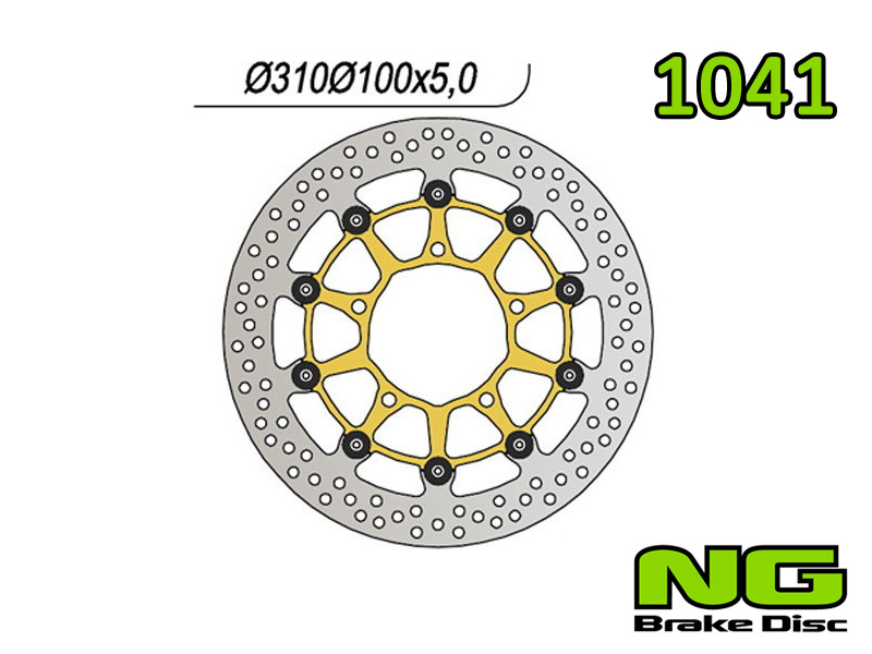 Disco freno anteriore flottante NG Brakes per SUZUKI GSX-S 1000 F 2015-2021